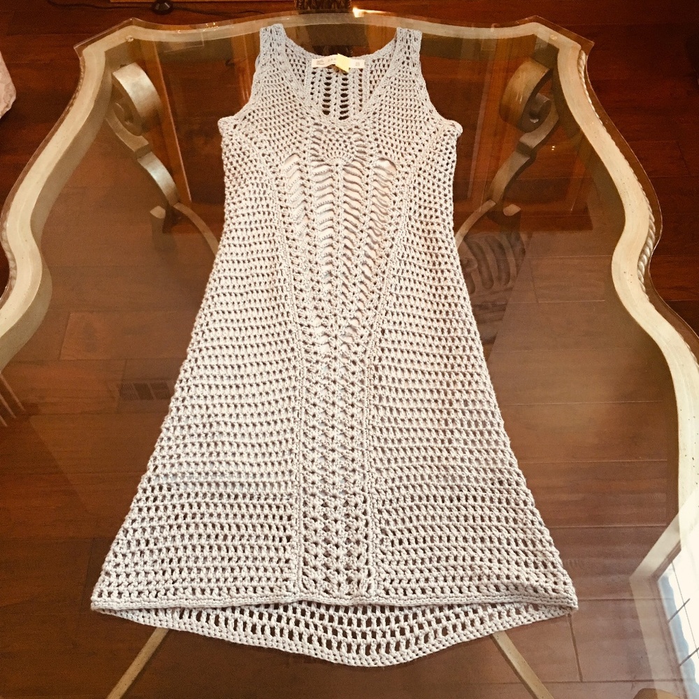 Zara Light Blue Knitwear Dress
